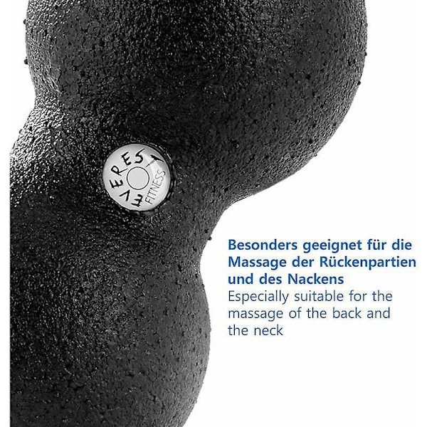 Skum Selvmassagebold/Twin-Ball I Sort - Selvmassagerulle/Duo Bold/Fascia Træner/Fascia Bold