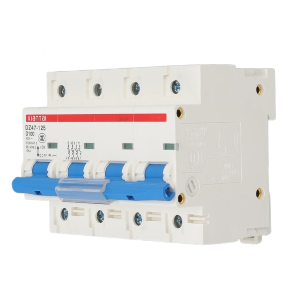 Liten kretsbryter 4P 100A 400V forsyning flammehemmende lavspenning skinnetype miniatyrkretsbryter