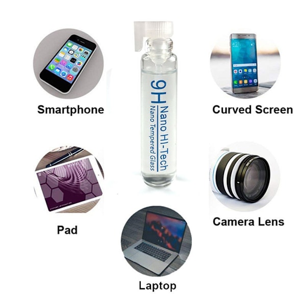 3 st 2 ml Nano skärmskydd 9H hårdhet transparent anti-scratch skärmskydd