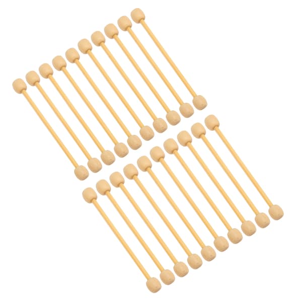 20 st mini trägobelängstänger DIY bambu trä mini gobelängstång träpinnar för hantverk