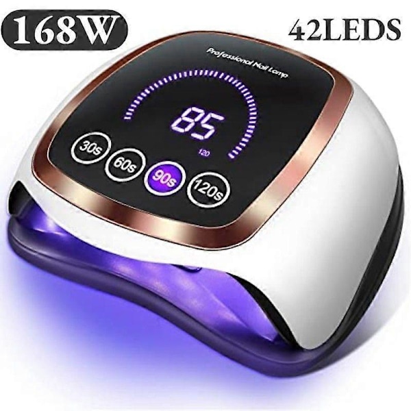 Professionell 168W Nageltorklampa med 42 LED och Automatisk Sensor för Manikyr Skönhetssalong Utrustning 280W66LEDS-X10 us