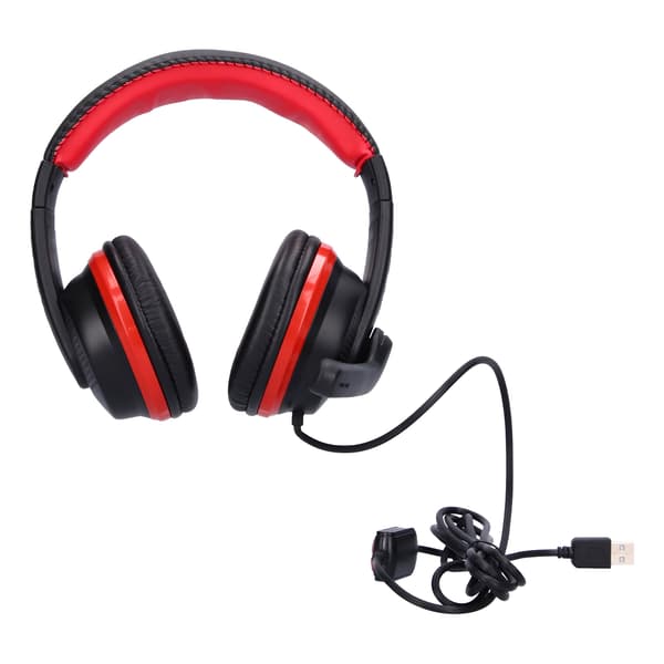 GT‑91 Gaming Headset Kablet USB Gaming Hovedtelefon med Mikrofon Bløde Ørepuder til PC