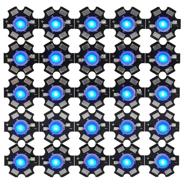 3W High Power LED Lampeperler Emitter Diode Chips til DIY Belysningsarmaturer Kongeblå