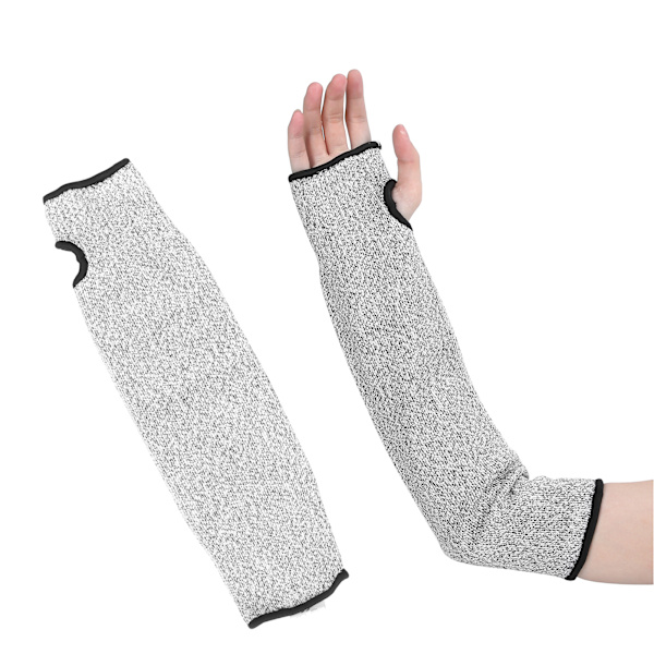 Nivå 5 Skärskyddade Ärmar med Tumhål Skärskyddande Armskydd Ärm L 40cm / 15.7in