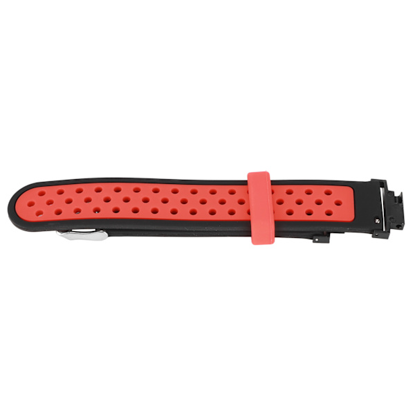 Silikonarmband Mjukt Andningsbart Dubbelfärgat Ersättningsarmband för Amazfit Verge LiteSvart Röd