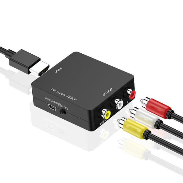 HD Multimedia Interface til AV-konverter 1080P Plug and Play RCA Lyd Video Adapter for PS5 Dekoder HDTV