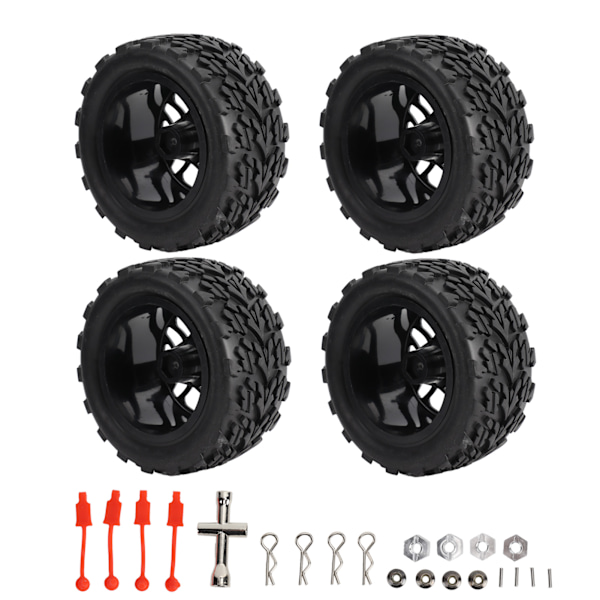 4Pcs 1/10 Scale Short Course Truck Tires RC Wheels Tires for Traxxas Slash 1/10 Remote Control Car