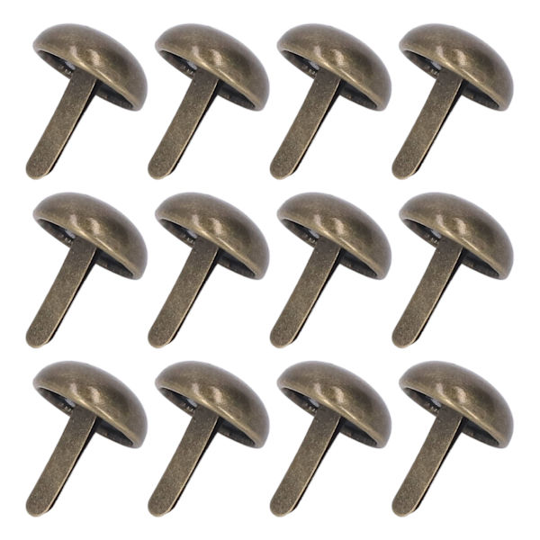 200 stk. dekorative metalnitter trim elektroplettering behandling burr fri slidstærk DIY fremstilling søm hardware til tasker SP15 004
