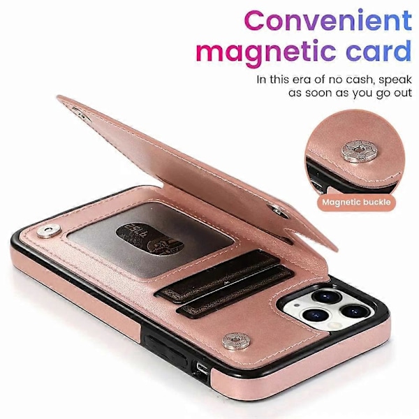 1 stk. Kompatibel med iPhone 11 Wallet Case med kortholder, præget Mandala blomstermønster PU læder dobbelt knapper Flip Stødsikkert cover til iPho