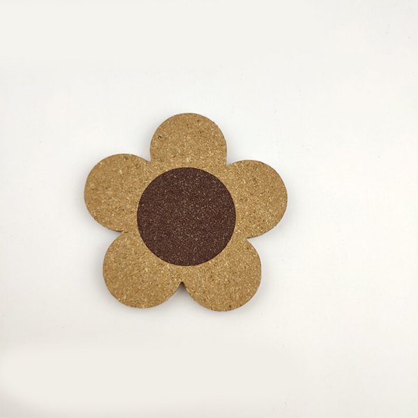 Blomma Träunderlägg Nordisk stil Blomform Korkunderlägg Köksisoleringsmatta Matbordsmatta S
