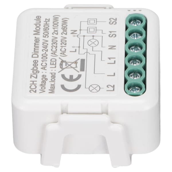 Smart Switch Modul Trådløs Kontrol Intelligent WiFi Switch Modul til Elektriske Apparater AC 100‑240V ZigBee