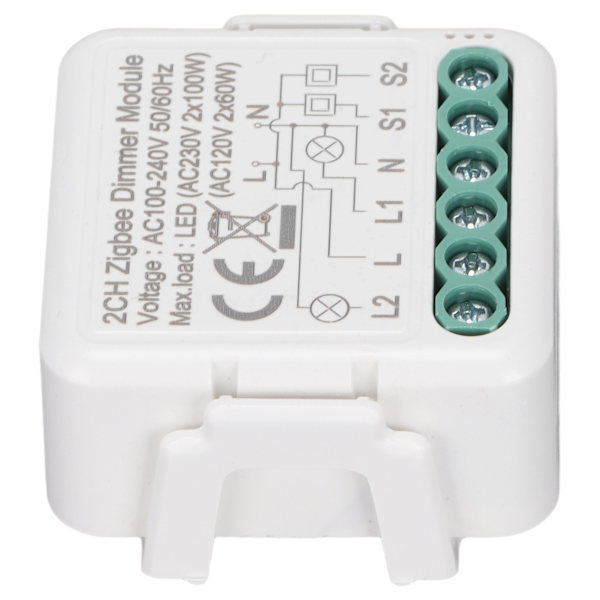 Smart Switch Module Trådlös Kontroll Intelligent WiFi Switch Modul för Elektriska Apparater AC 100‑240V ZigBee