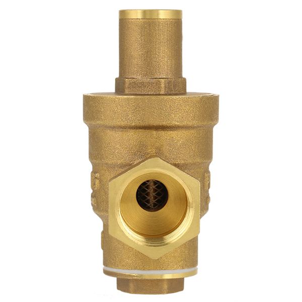 1 stk. Messing Justerbar Vann Trykkreduserende Regulator Ventil Gjenge DN15 1/2\"