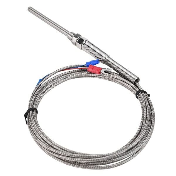 M8 gjenger PT100 platinamotstand termoelement 50 mm probe temperatursensor ledning 0-400 ℃ (3 m)