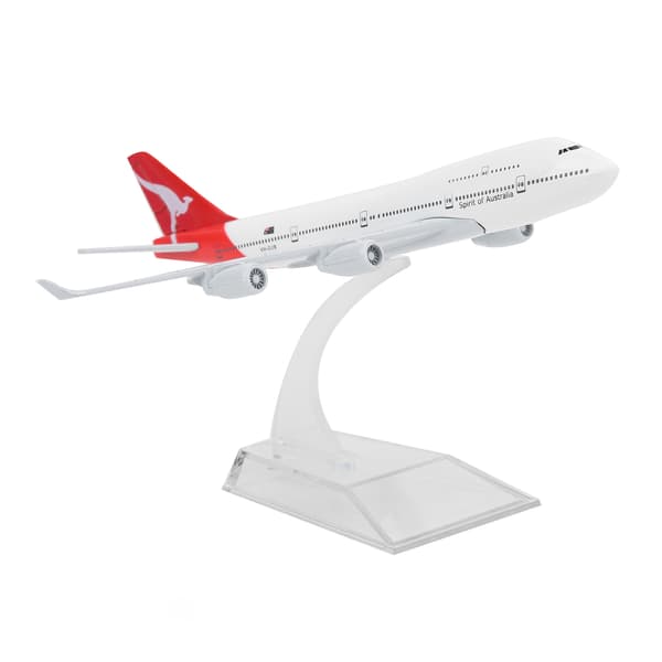 16CM Flymodel Høj Simulation Legering Flymodel Gavelegetøj til Samling AU 747