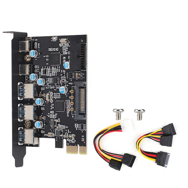 Multifunktionel PCB 5-port TypeC til PCIE-udvidelseskort PCIE-adapterkort