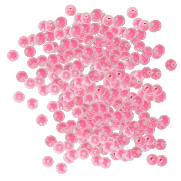 Hartsperlor DIY handgjorda smyckestillverkningstillbehör armband material tillbehör 8mm MFrosted Rose Red