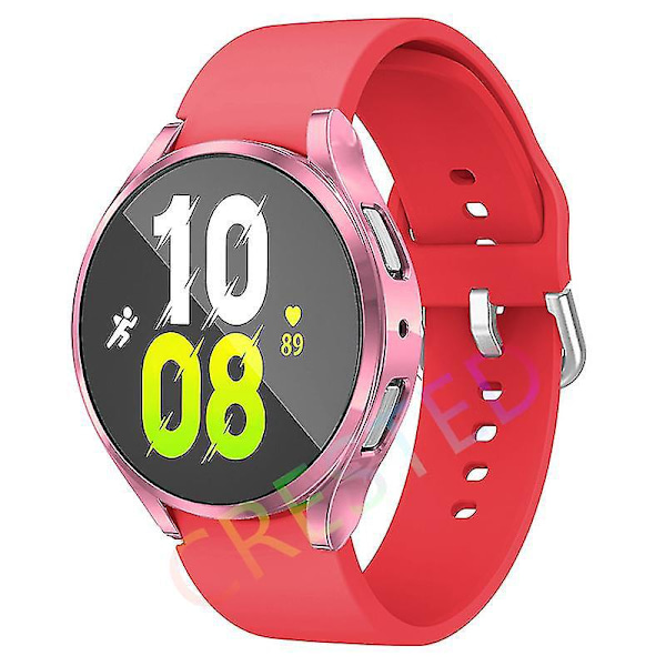 Samsung Galaxy Watch Silicone Sport Band for 5/4 44mm 40mm, 5 Pro 45mm, Watch4 Classic 46mm 42mm galaxy watch 5 40mm red