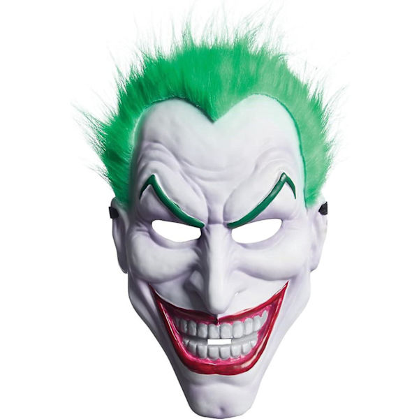 Flerfärgad Clownmask för vuxna med PVC och hår - One Size