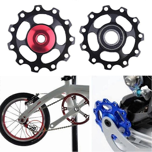 11T MTB Pyörä Alumiiniseos Laakeri Vaihtajan Pyörä Takavaihtajan Rulla Kultainen