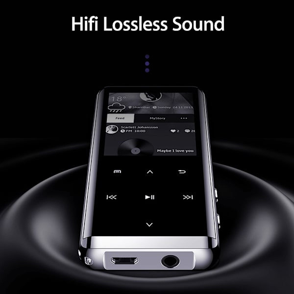 Bluetooth MP3-soitin FM-radio, kannettava musiikkisoitin, ääninauhuri