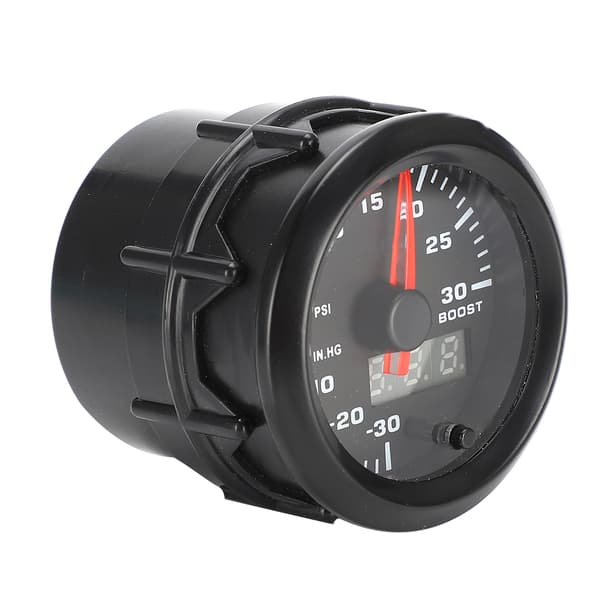 52 mm / 2 tommer 7 farger LED Turbo Boost Meter Bilmodifikasjonsinstrument sett