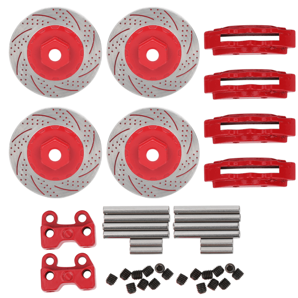 4 st metallsimuleringsbromsskivor för Traxxas TRX4 TRX6 1/10 RC Series Carred