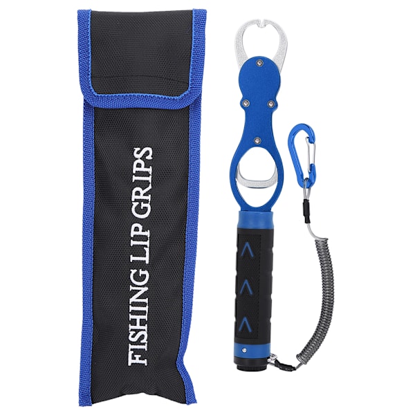 15 kg fisketång i aluminiumlegering med halkfritt handtag, redskapskrok Återställande skärlinje, delad ringverktyg (blå)