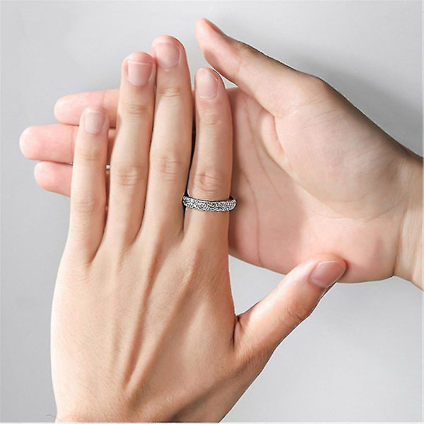 Kosmisk fingerring: Unik astronomisk sfärboll smycke10 silver