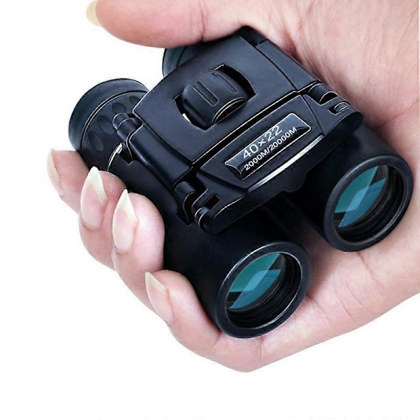 Kompakt foldbar lommekikkert Travel Mini Telescope HD Bak4 Optisk Linse Let Fokus Sort Farve