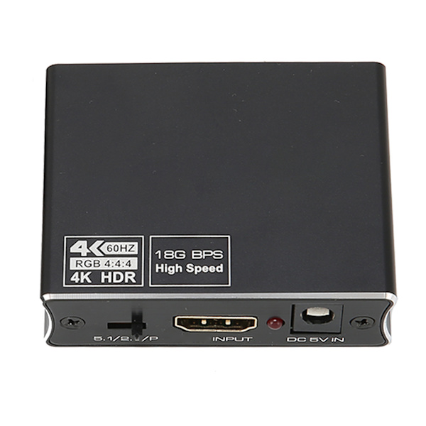 HD Multimedia Interface-konverter HD Multimedia Interface til optisk SPDIF og 3,5 mm stereo lydkonverter