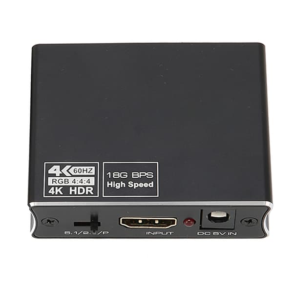 HD Multimedia Interface-omvandlare HD Multimedia Interface till optisk SPDIF och 3,5 mm stereo ljudomvandlare