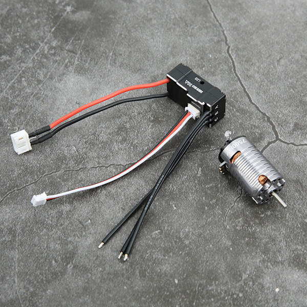 1410 Børsteløs motor 18A Sort ESC RC Erstatningstilbehør Reservedel (Titanfarge 7500KV)