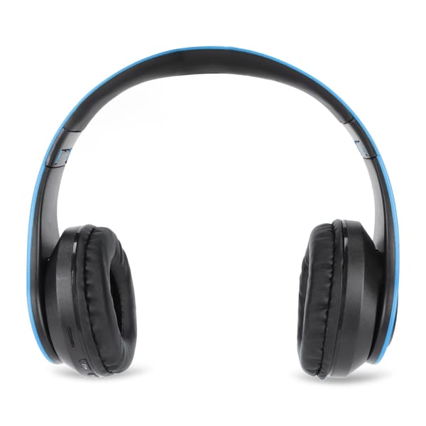 Trådløst headset Stereo Støjreducerende Sammenklappelige Bluetooth-hovedtelefoner til mobiltelefon PC Rejse Spil Blå Sort