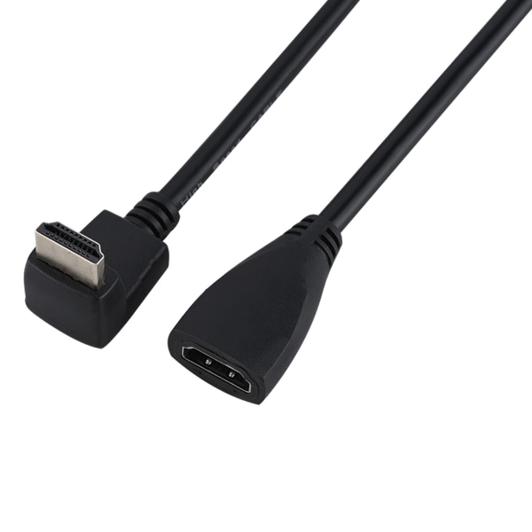 Høykvalitets Full HD1080p HDMI-kabel HDMI hann-til-hun-kabel (90° bøy)