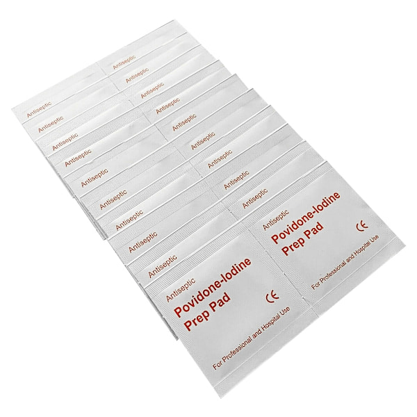 Bærbare Povidone Jod Non Woven Wipe Vådservietter Engangs Rengøringspude Åndbar (20 stk.)