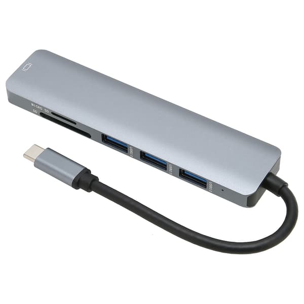 USB C HUB 6 i 1 4K vid 30HZ 5Gbps överföring High Definition Multimedia Interface-adapter för hemmakontor