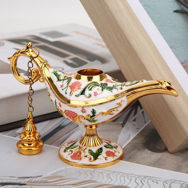 Zink-legering Genie Light Magisk Genie Lampor Bordsdekoration Prydnader Gåvor Muslimska Tillbehör
