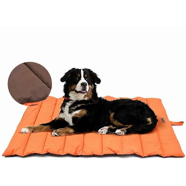 Vattentät Hundmatta för Utomhusbruk, Tvättbar Hundbädd, Antistatisk, Hygienisk, Vikbar, Stor Resefilt för Husdjur 110x68 cm