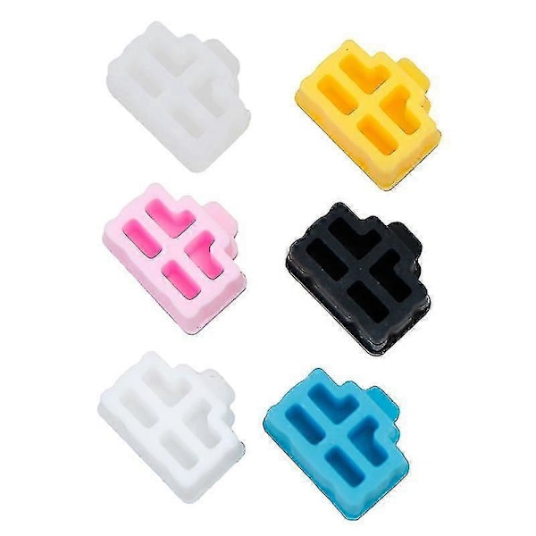 10 stk. Ethernet Hub Port Rj45 Støvbeskyttelsesdeksel Plugg Hvit