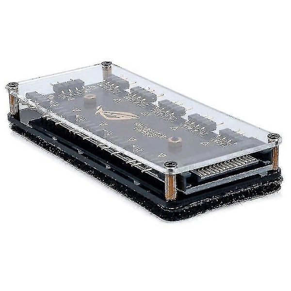 5V 3-pin RGB LED Splitter 10-port Hub med 50cm 3-pin Förlängningssladd, Perfekt För Många RGB Hao