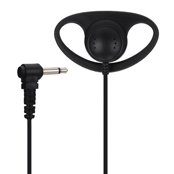 5PCS 3,5 mm Jack d-formad öronmussla headset för tvåvägsradio Walkie Talkie