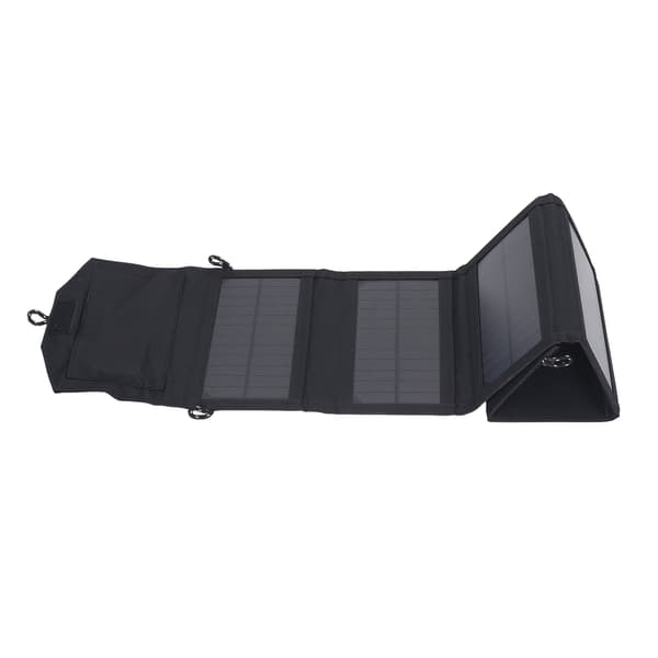 Vikbar solpanel 6 vikningar 2 USB-portar 20W snabbladdning monokristallin bärbar vikbar solpanel för camping