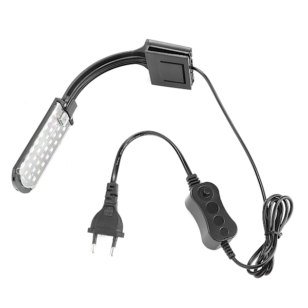 Akvarie LED-lys til vandplanter, klemmelampe, 220-250V EU-stik