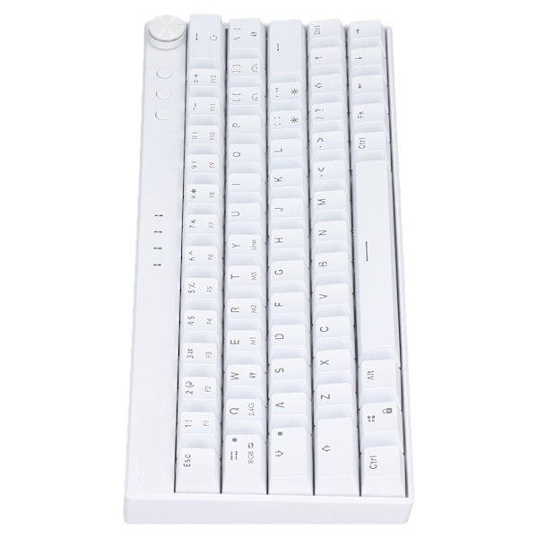 Mekanisk tastatur 64 taster Plus RGB 3 modus knottdesign ergonomisk layout 4 bryter valgfri hvit tastatur for IOS lineær handling bryter