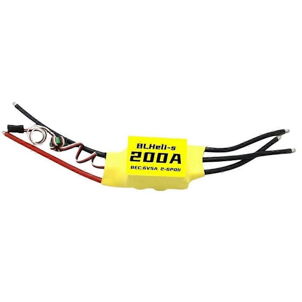 BLHeli Børsteløs ESC 200A 2-6S 6V 5A BEC for RC FPV DIY Deler B