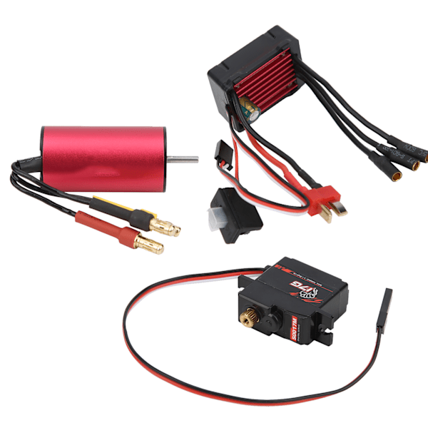 SURPASSHOBBY 2040 3900KV Motor 35A ESC S0017M 17G Metal Servo Børsteløs Sæt til RC Bil