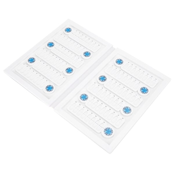 96 Gitter Akryl Neglelak Farve Kort Bog Magnet Falske Negle Farve Display Board Hvid