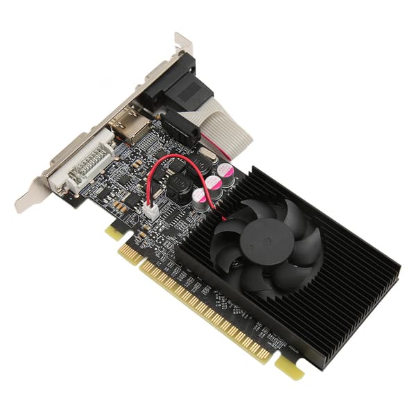 Diskret Grafikkort 64bit 1GB PCI Express 2.0 X 16 DVI VGA HD Multimedia Interface Output Hurtig Køling til Desktop