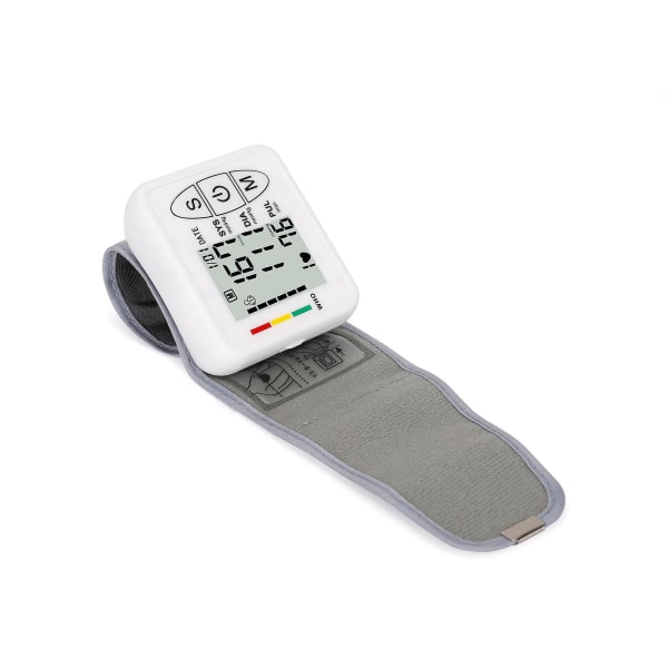 Smart elektronisk överarmsblodtrycksmätare - vit, exakt automatisk hypertonidetektering